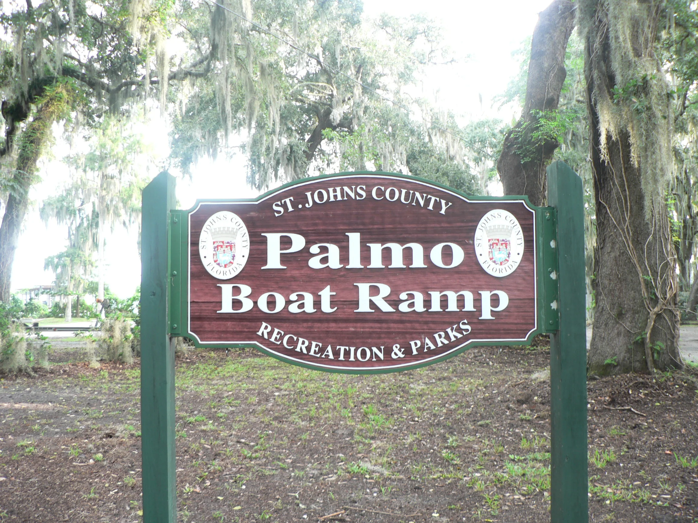 boat ramp along st johns river, palmo